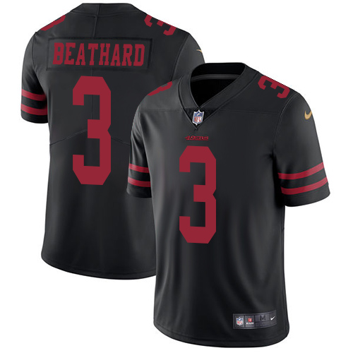 San Francisco 49ers Limited Black Men C. J. Beathard Alternate NFL Jersey #3 Vapor Untouchable->women nfl jersey->Women Jersey